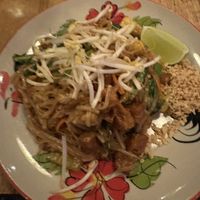 Vegan pad Thai   at Full Moon in Dublin
