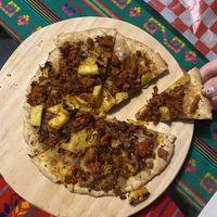 Pastor pizza #Veganuary at 100% Vegana Taqueria in Puerto Vallarta