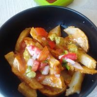 Love thick fries. Hate skinny fries at 100% Vegana Taqueria in Puerto Vallarta