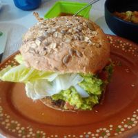 Oozing avocado at 100% Vegana Taqueria in Puerto Vallarta