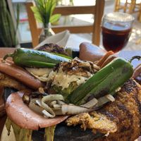 It is a must try but share with a friend because there is a lot    at 100% Vegana Taqueria in Puerto Vallarta