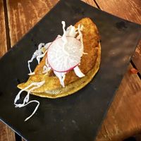 taco de birria dorado  at 100% Vegana Taqueria in Puerto Vallarta
