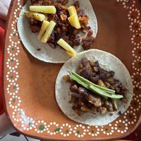 A couple of the tacos we had...  at 100% Vegana Taqueria in Puerto Vallarta