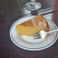 vegan flan! at 100% Vegana Taqueria in Puerto Vallarta