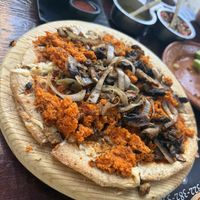 Maya pizza  at 100% Vegana Taqueria in Puerto Vallarta