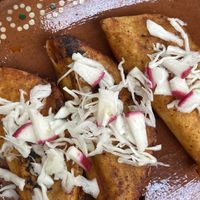 birria tacos!  at 100% Vegana Taqueria in Puerto Vallarta