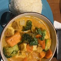 Yellow curry  at Bangkok Thai in Park City