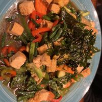 Thai basil stir fry  at Bangkok Thai in Park City