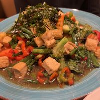 Basil stir fry plate   at Bangkok Thai in Park City