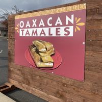 New Oaxacan Tamales Signage (Ask for the Vegan Ones!)  at Oaxacan Tamales in Riverbank