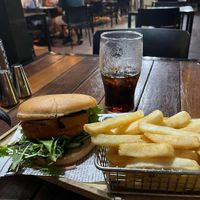 Vegan burger at Divers Tavern in Broome