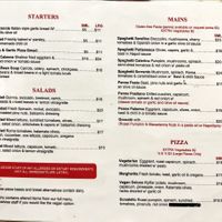 Vegan menu  at The Rustic Olive in Redcliffe