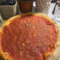 Pizza Marinara (with garlic)   at Gasthaus Fink in Bolzano