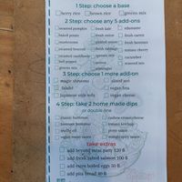 Buddha bowl options at ANNIE Sweetery & Eatery in Koh Samui