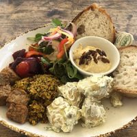 Salad bowl with tempeh   at The Lyme Bay Cafe and Bar in Lyme Regis