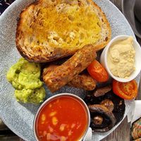 Full brekkie at The Lyme Bay Cafe and Bar in Lyme Regis