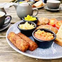 Exceptional  Vegan breakfast! Well worth the price 🌟🌟🌟🌟🌟  at The Lyme Bay Cafe and Bar in Lyme Regis