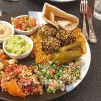 Mediterranean platter at Cafe Istanbul in Bendigo