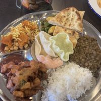 Vegan thali special   at Levenshulme Inspire Café in Manchester