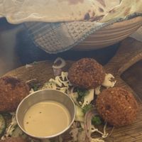 Falafel and bread  at Yasmin Syrian in Langkawi
