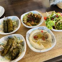 Vegan meze - ask staff yo change if you’re allergic!   at Yasmin Syrian in Langkawi