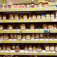 vegan product shelf  at DM Drogerie Markt - Sülldorfer Kirchenweg in Hamburg