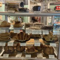 The pastry selection that day, all well-labeled  at Rising Star Coffee Roasters - Superior Ave in Cleveland