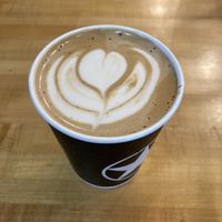 Oat milk mocha latte  at Rising Star Coffee Roasters - Superior Ave in Cleveland