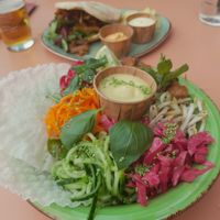 Springroll bowl and pita at Het Nieuwe Cafe in Rotterdam