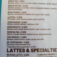 Fresh smoothies and juices at ECO DEL MAR in Blanes