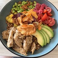 Personalized poke bowl with Heura  at ECO DEL MAR in Blanes