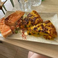 Vegan omelette at ECO DEL MAR in Blanes