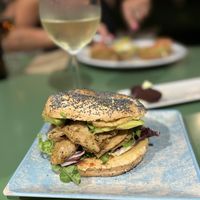  Veggie bagells  at ECO DEL MAR in Blanes