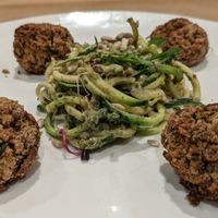 Veats with zoodles at Wild at Heart in Manchester