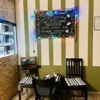 Indoor seating  at Nomad coffee in Banja Luka