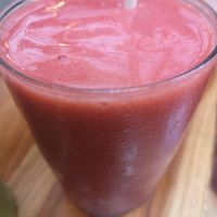 Pink lemonade at Mahalo Snack Shack in Panama City