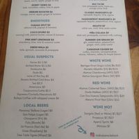 Menu 2 at Mahalo Snack Shack in Panama City