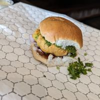Vada pav at Rollz Rice Indian Kitchen in Columbus