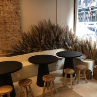 Seating indoors; casual chic at Scen Studio in New York City