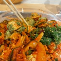 Tofu bowl w gochujang  at Pokeworks in Brooklyn