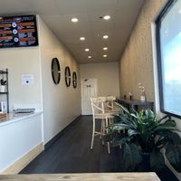 Not the greatest seating arrangement   at Vibe Health Bar in Folsom