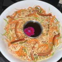 Pad Thai zoodles (probably the only item I wouldn’t get again!)  at Varuna Plant-Based Food & Juice Bar in Manuel Antonio