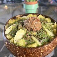 Green smoothie bowl   at Varuna Plant-Based Food & Juice Bar in Manuel Antonio