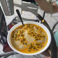 Nice cream with passion fruit   at Varuna Plant-Based Food & Juice Bar in Manuel Antonio