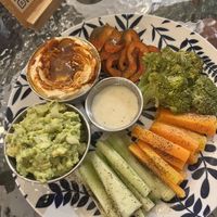 Dips plate, brilliant  at Varuna Plant-Based Food & Juice Bar in Manuel Antonio