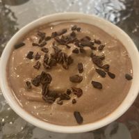 Ice cream of banana, something else I don’t remember and I asked if they could add chocolate, fabulous  at Varuna Plant-Based Food & Juice Bar in Manuel Antonio