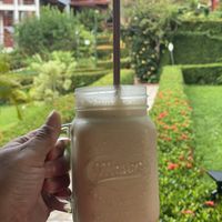 PB&J smoothie without the strawberries. So delicious.   at Varuna Plant-Based Food & Juice Bar in Manuel Antonio