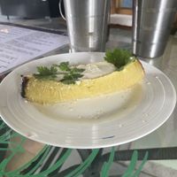 Plantain with jalapeño tahini   at Varuna Plant-Based Food & Juice Bar in Manuel Antonio