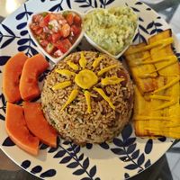Local Breakfast at Varuna Plant-Based Food & Juice Bar in Manuel Antonio