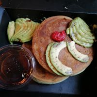 Vegan pancakes (takeaway) at The Avocado Show in London
